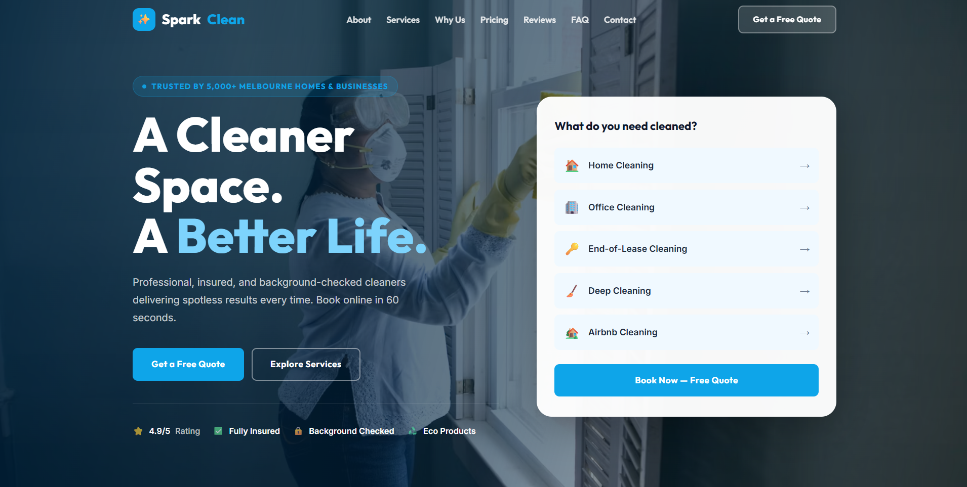 Sparkclean Cleaning preview